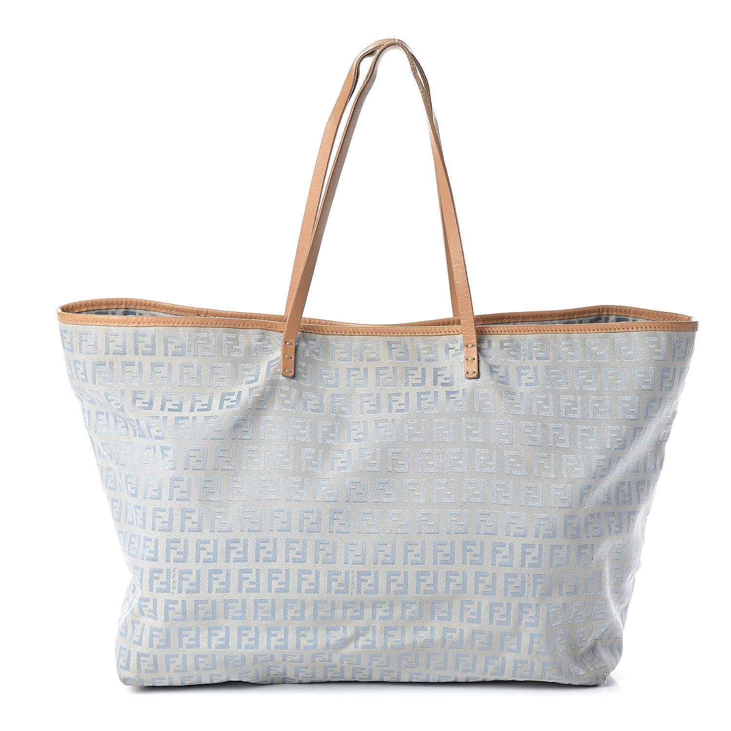 Fendi Zucchino Shopping Tote Blue 1 of 11
