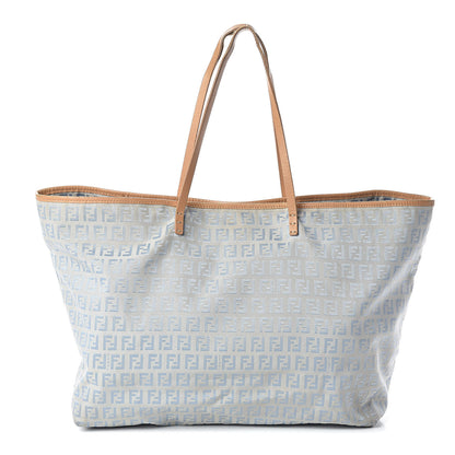 Fendi Zucchino Shopping Tote Blue 1 of 11