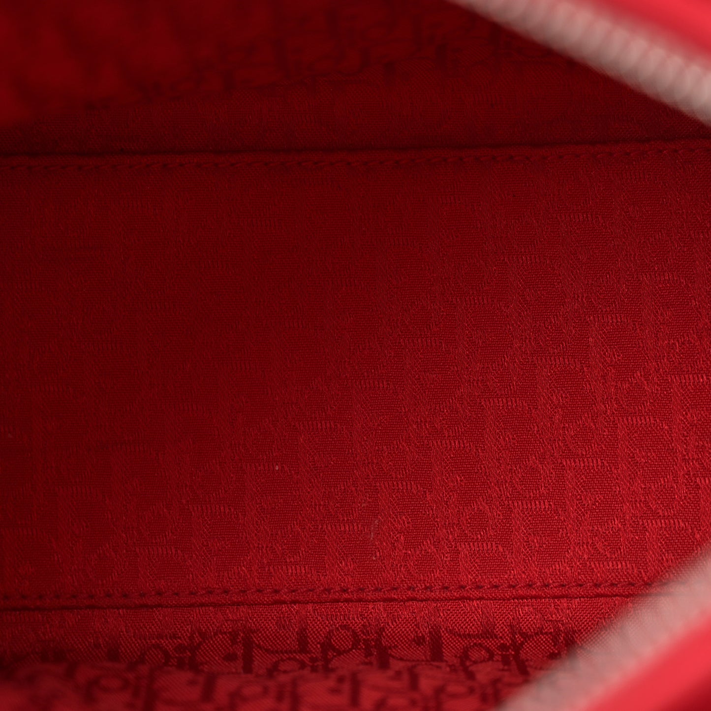 Lambskin Cannage Medium Lady Dior Red