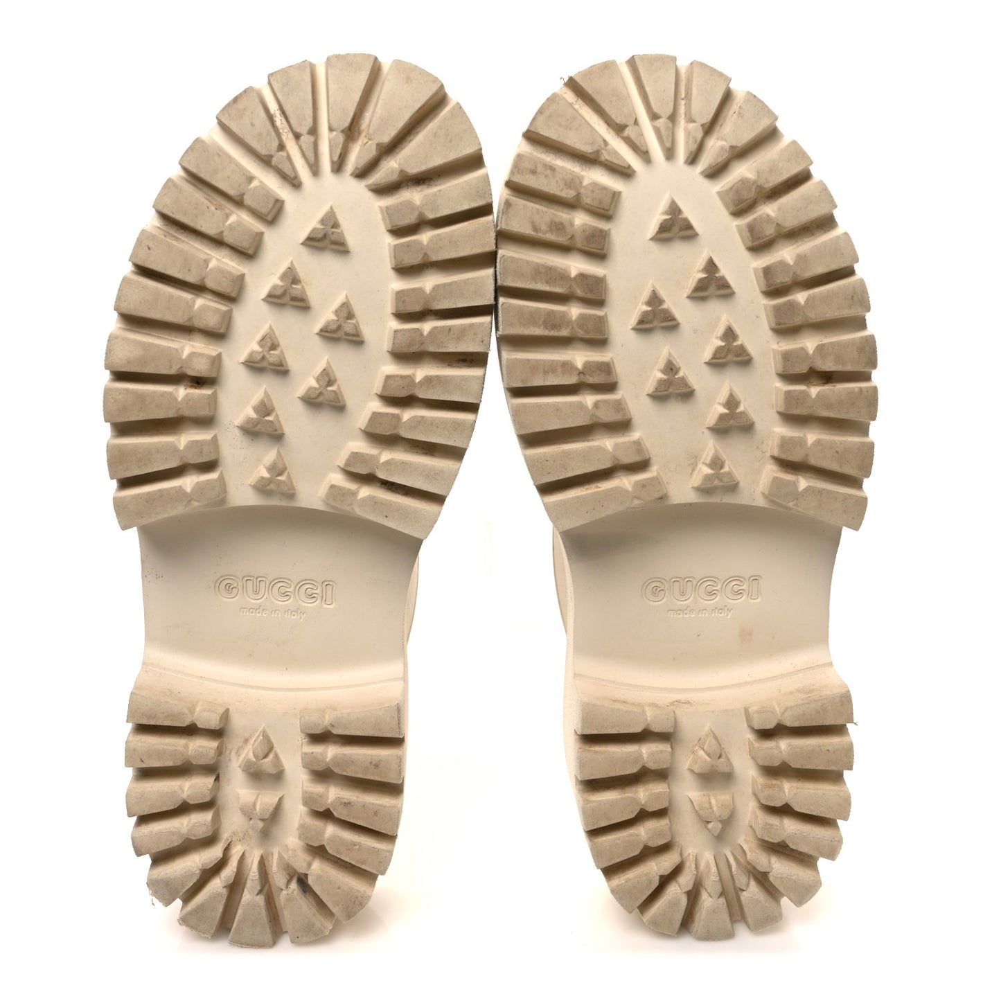 Rubber Monogram GG Go Through Platform Slide Clogs 40 Mystic White