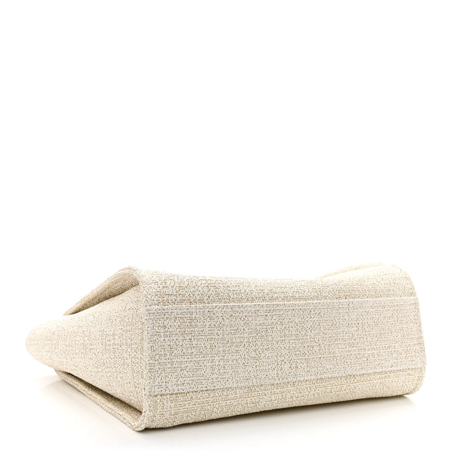 Chanel Lurex Boucle Small Deauville Tote Ivory 4 of 11