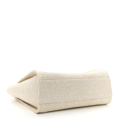 Chanel Lurex Boucle Small Deauville Tote Ivory 4 of 11