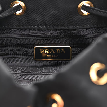 Prada Re-Nylon Duet Drawstring Shoulder Bag Black 6 of 10
