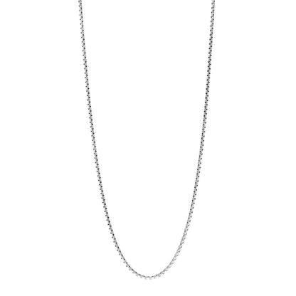 David Yurman Sterling Silver 2.5mm Small Box Chain Necklace 22" 1 of 4
