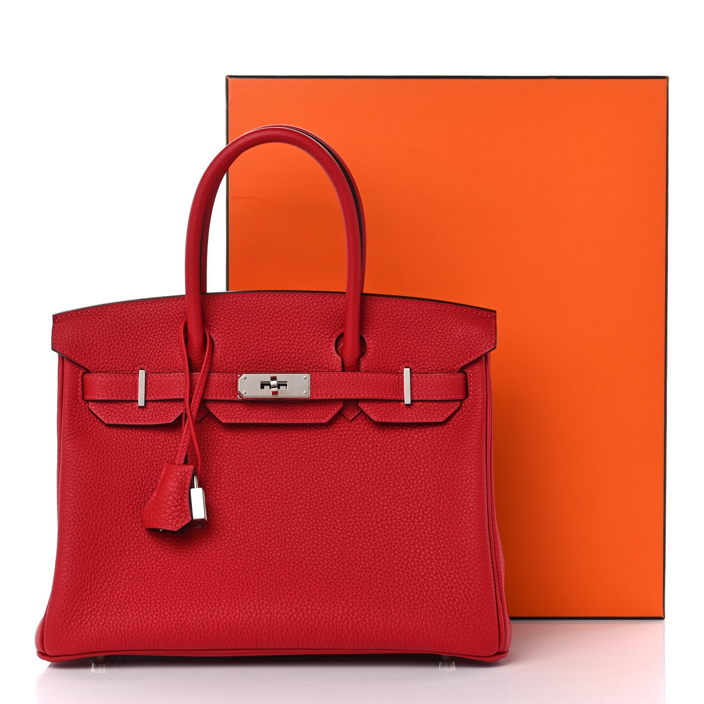 Togo Verso Birkin 30 Rouge Vif Rouge H