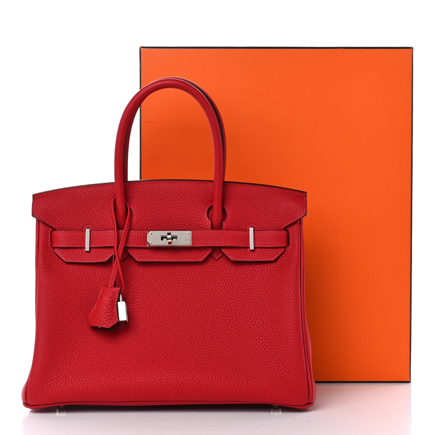 Hermes Togo Verso Birkin 30 Rouge Vif Rouge H 11 of 11