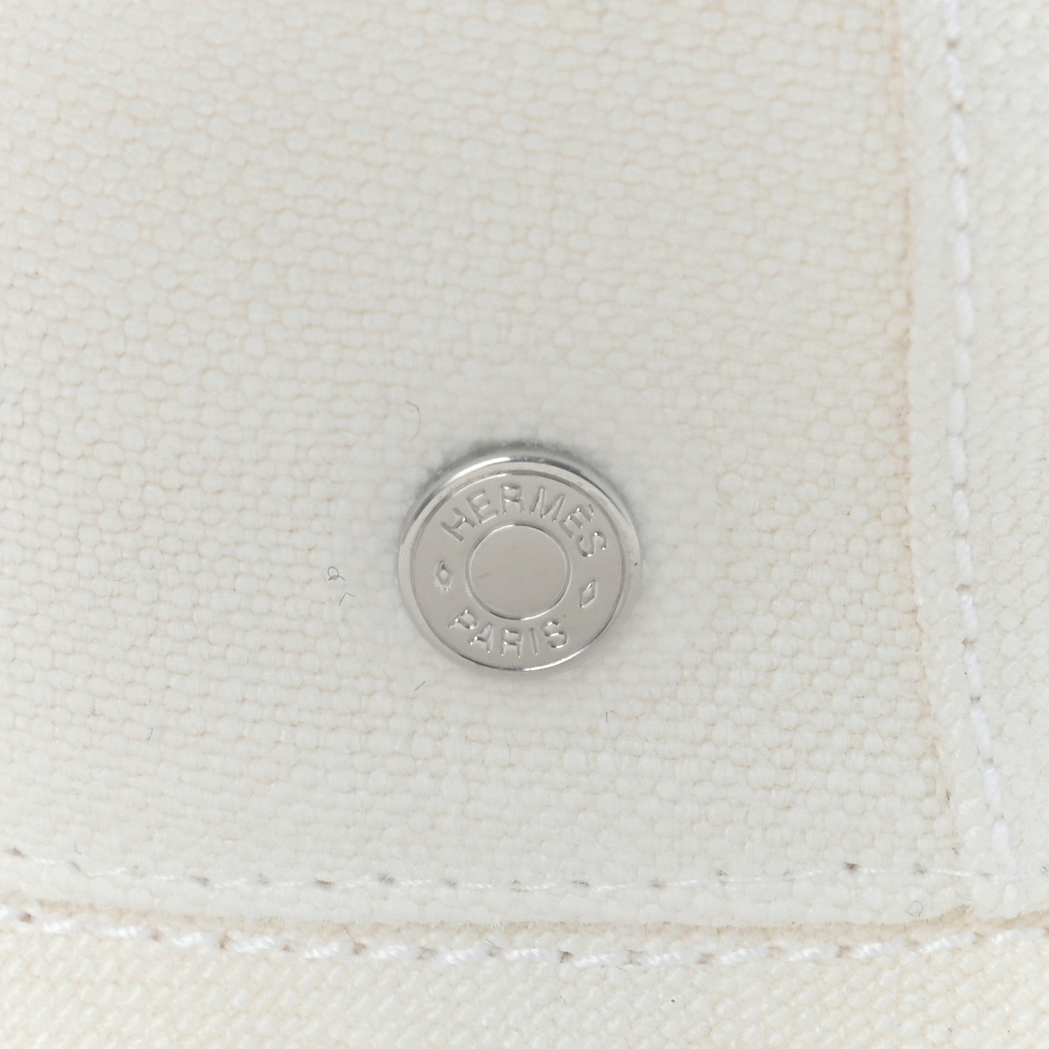 Hermes Linen Colette Hat 57 Warm White 10 of 10