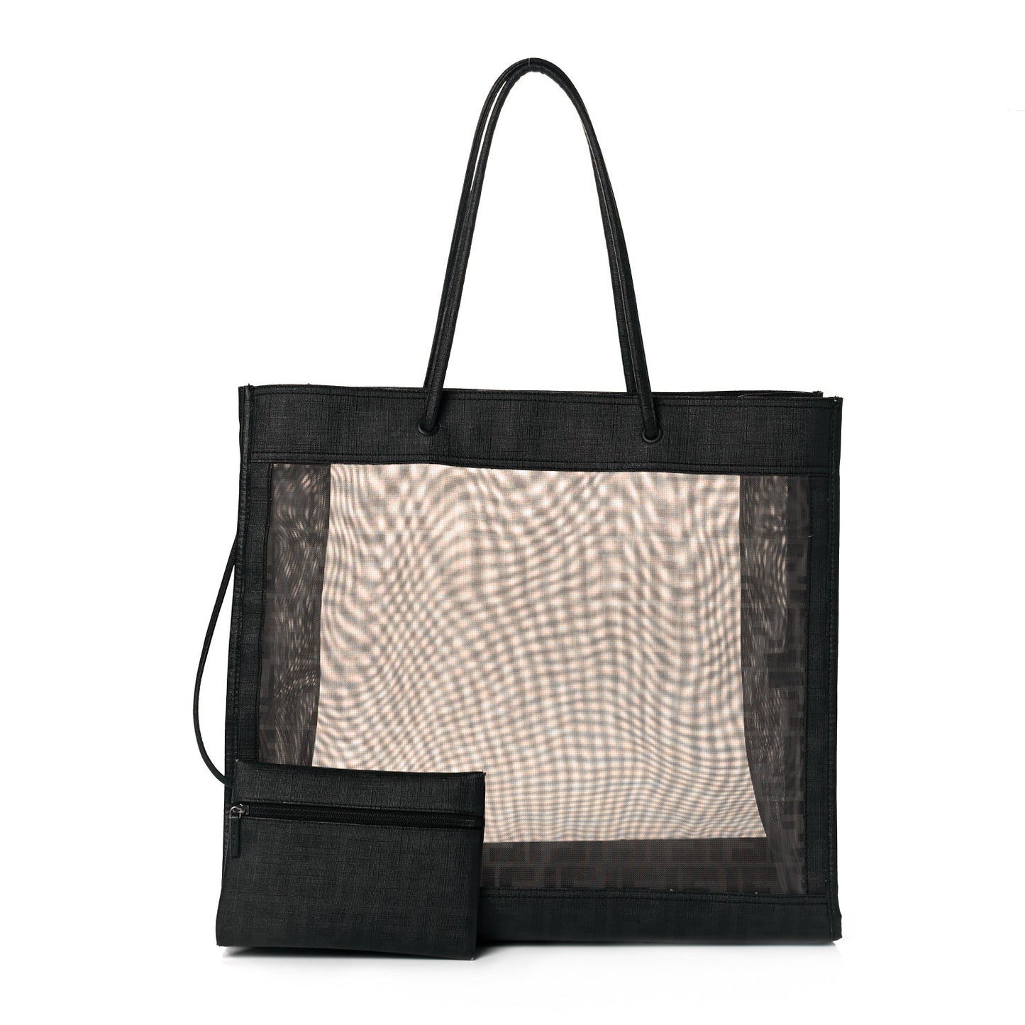 Mesh Glazed Fabric FF 1974 Tote Black