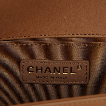 Chanel Lambskin Quilted Medium Boy Flap Camel 6 of 8