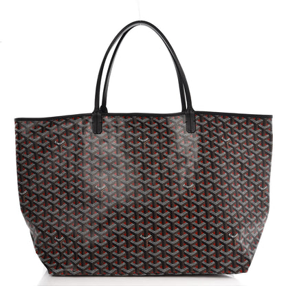 Goyard Chevron Saint Louis Claire Voie GM Black Red 3 of 9