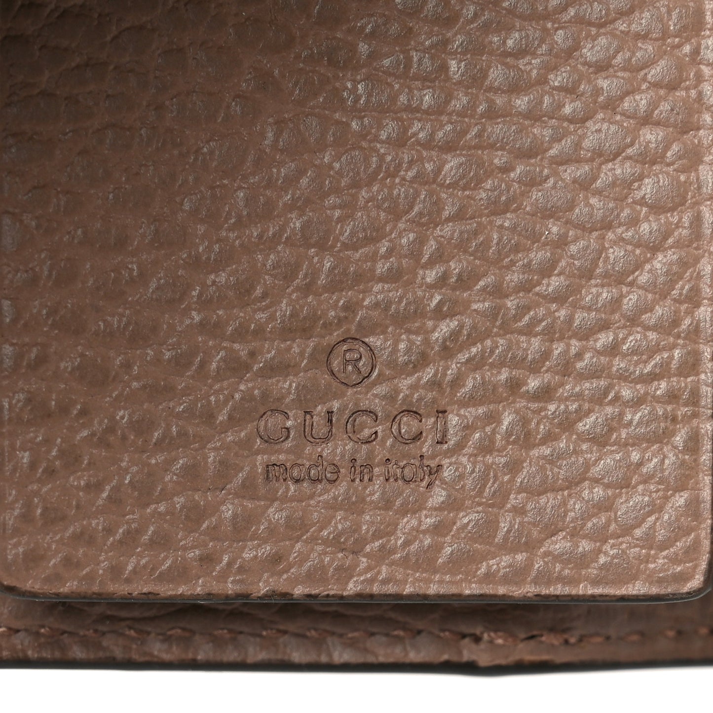 Dollar Calfskin GG Supreme Monogram GG Marmont 6 Key Holder Case Old Rose Beige Ebony