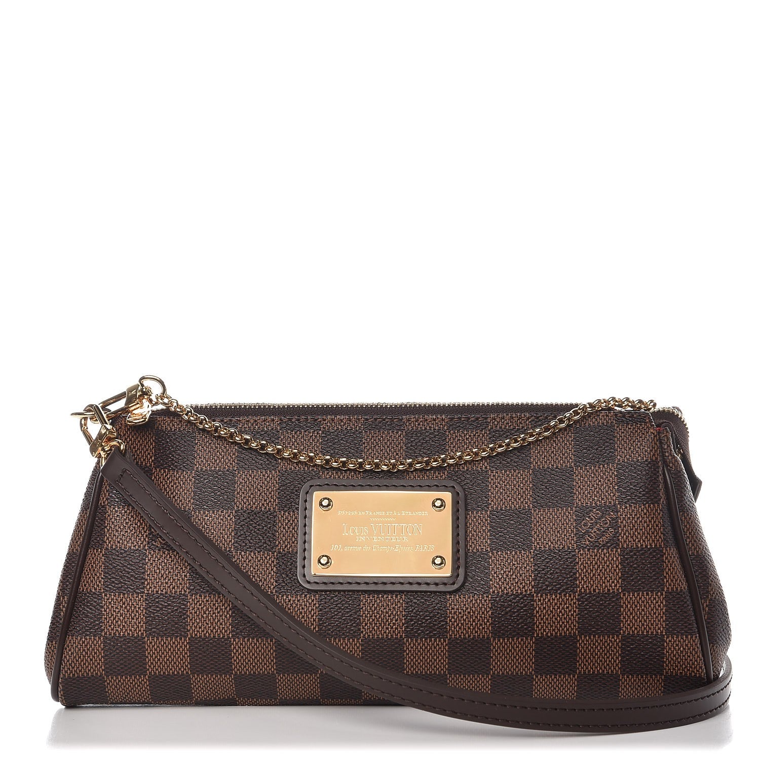 Louis Vuitton Damier Ebene Eva Clutch 1 of 7