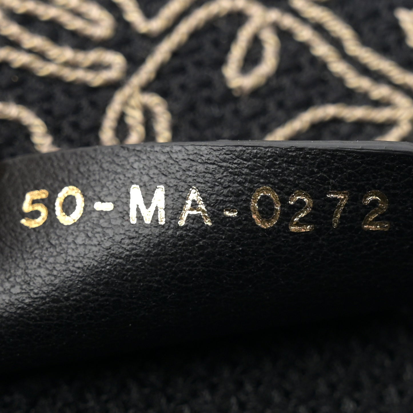 Canvas Embroidered Large Ornamental Cornely Book Tote Black Beige