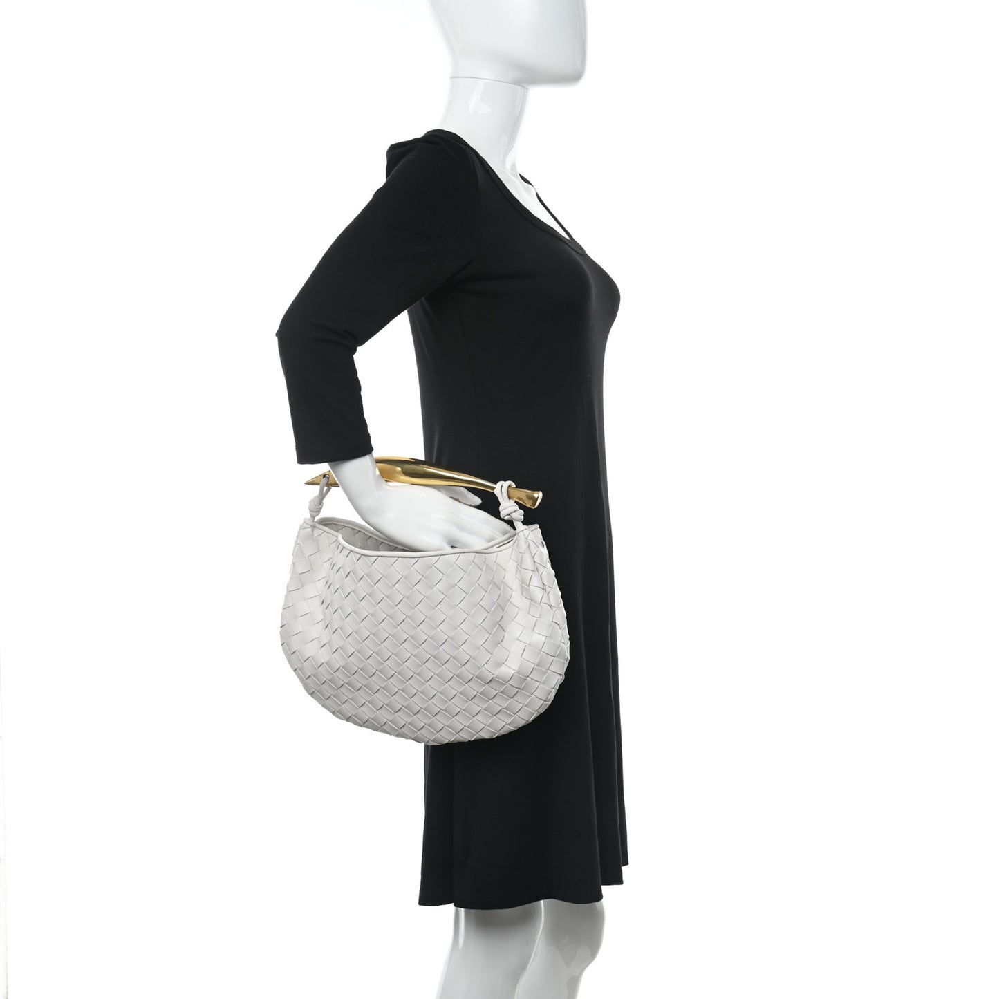 Nappa Intrecciato Sardine Bag Chalk