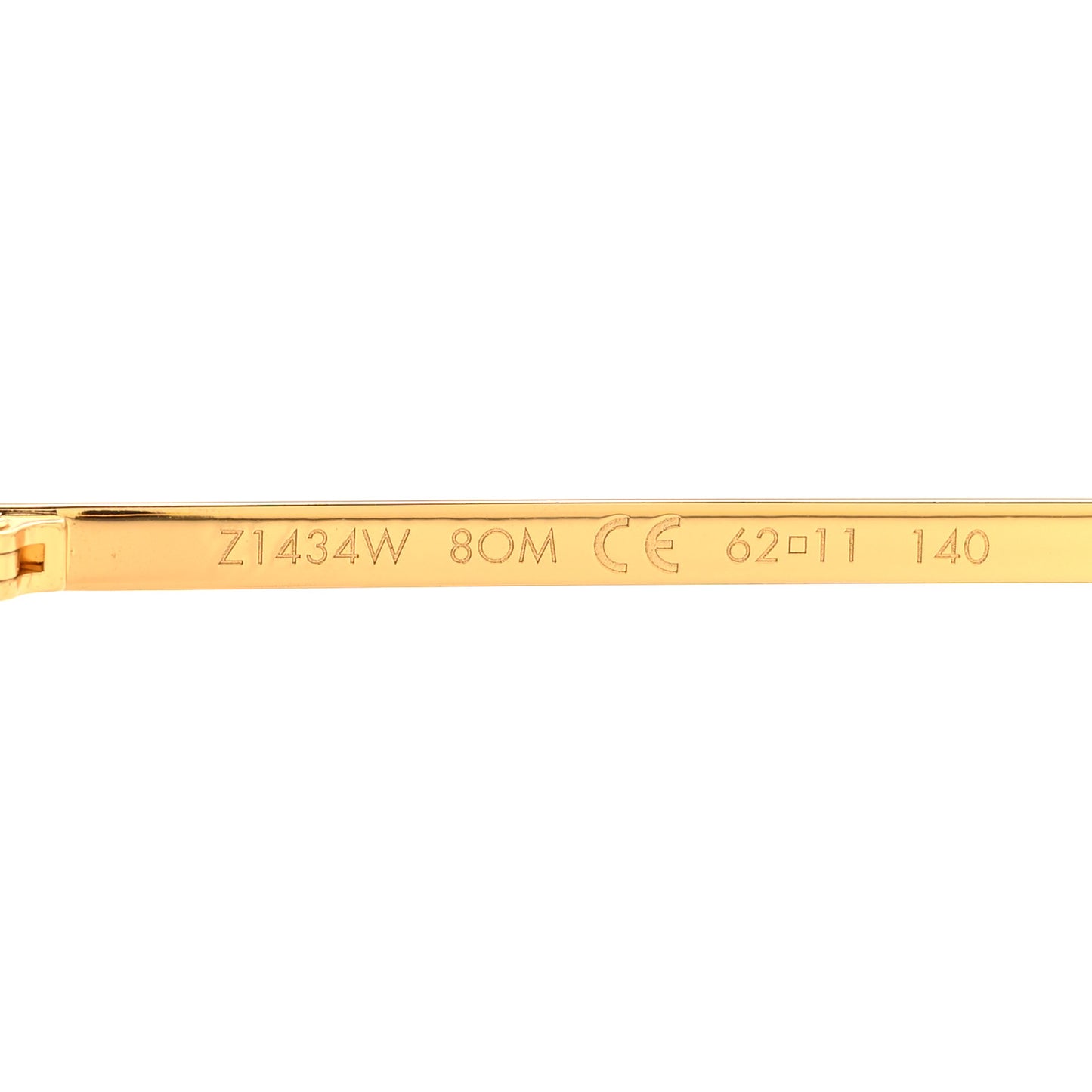 Metal Attitude Pilote Sunglasses Z1434W Gold