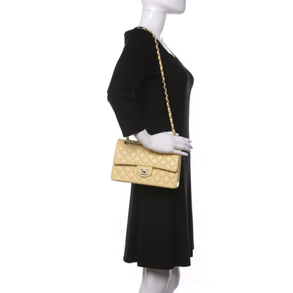Chanel Lambskin Quilted Small Double Flap Yellow 2 of 10