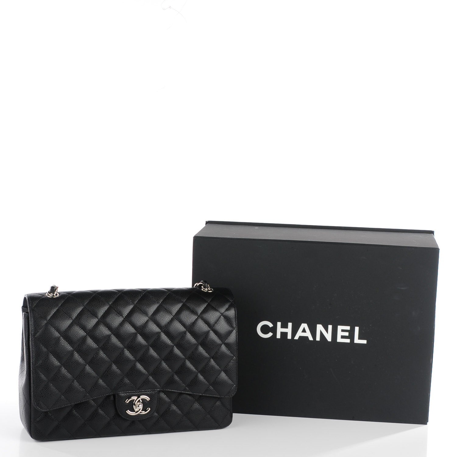 Chanel Caviar Quilted Maxi Double Flap Black 5 of 10