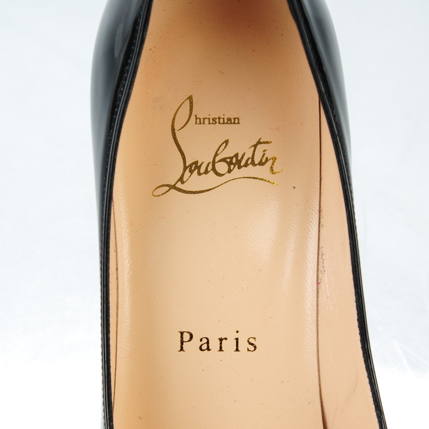 Christian Louboutin Patent Decollete 100 Pumps 37 Black 7 of 10