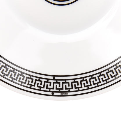 Hermes Porcelain H Deco Tea Cup And Saucer Set Of 2 3 of 5