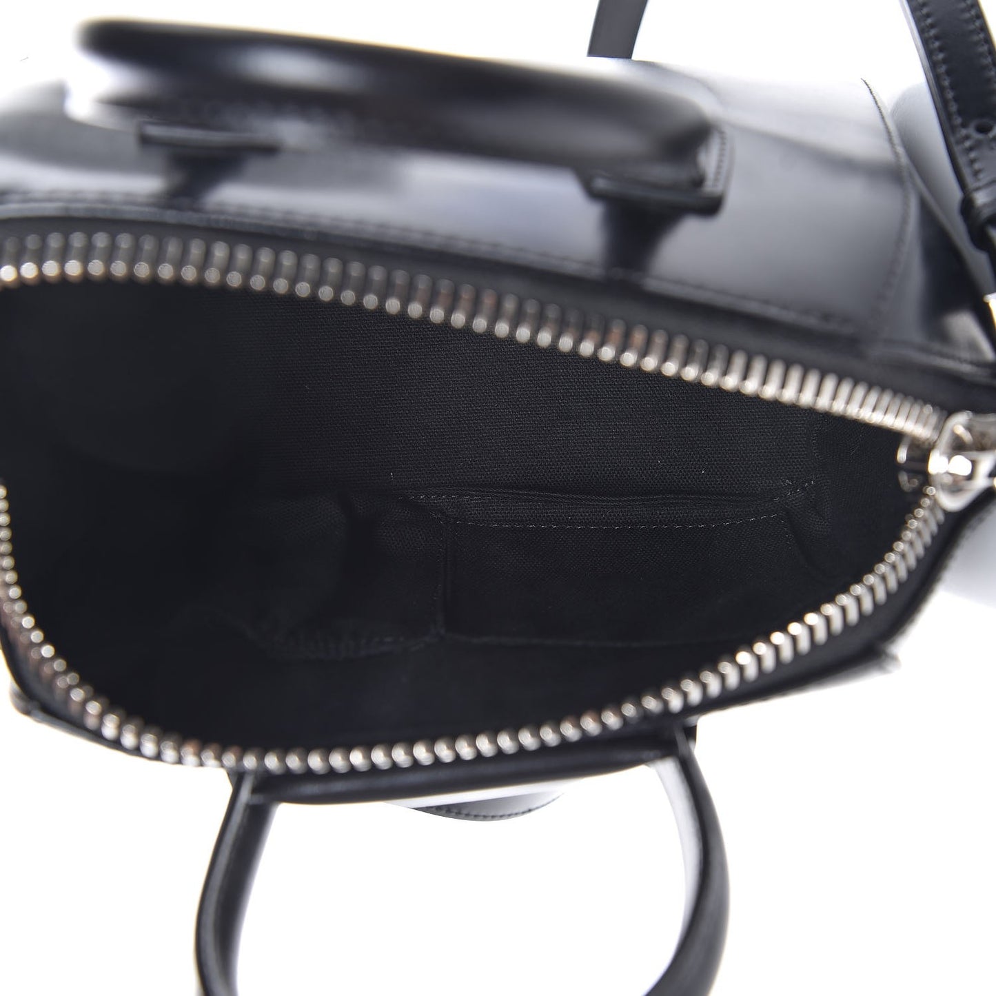 Shiny Lord Calfskin Mini Antigona Black
