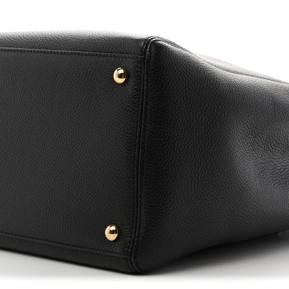 Chanel Calfskin Cerf Executive Shopper Tote Black 11 of 11