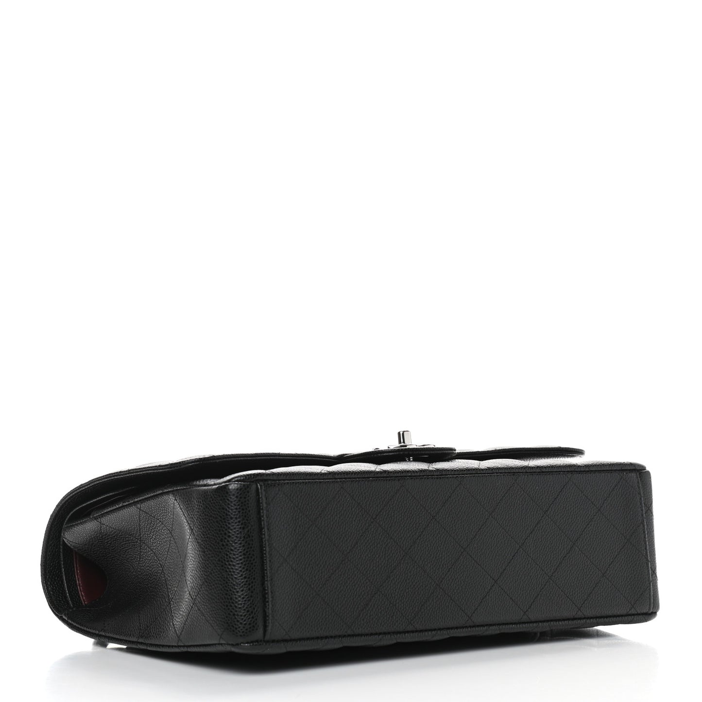 Caviar Quilted Maxi Double Flap Black