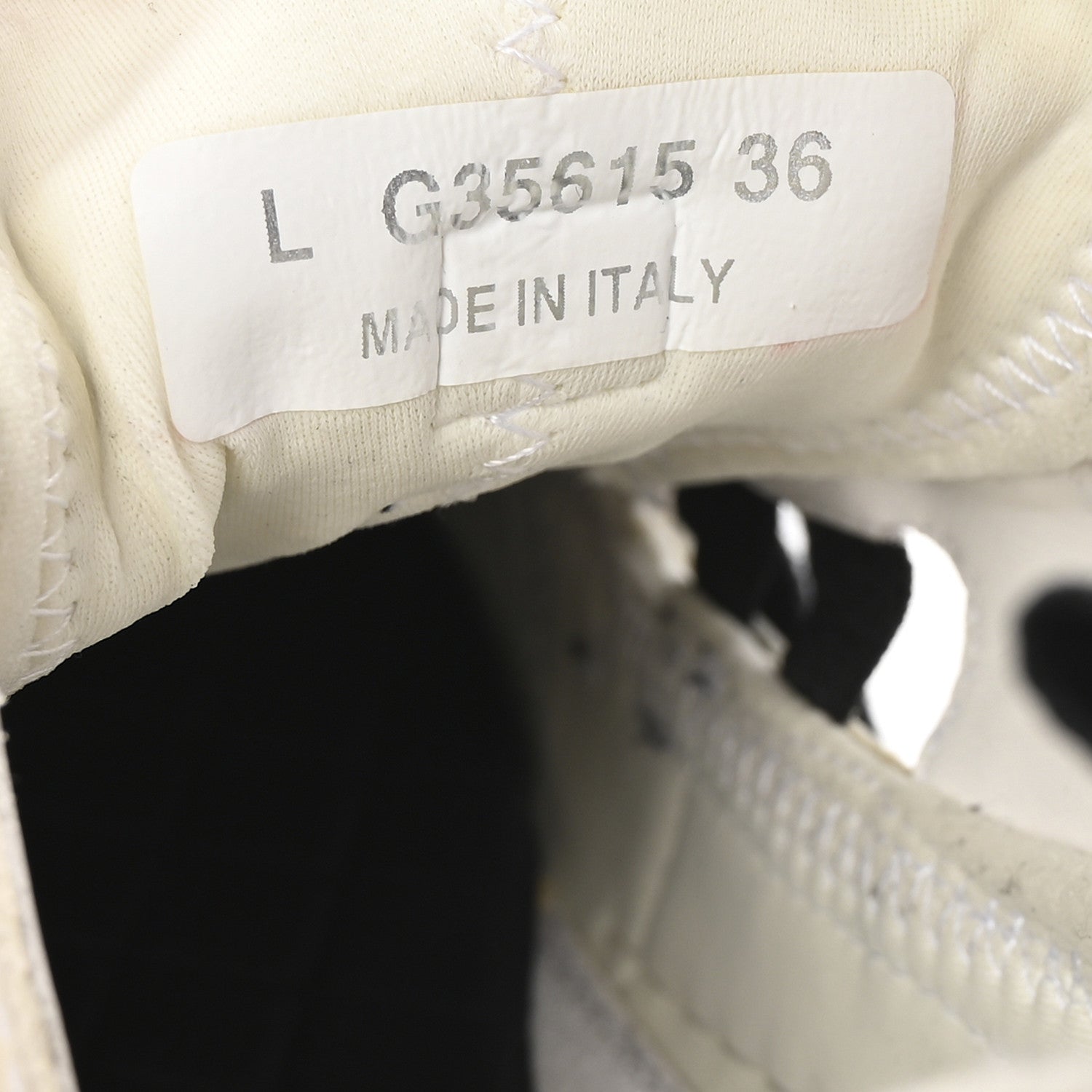 Chanel Fabric Calfskin Suede CC Sneakers 36 Ivory Black 9 of 9