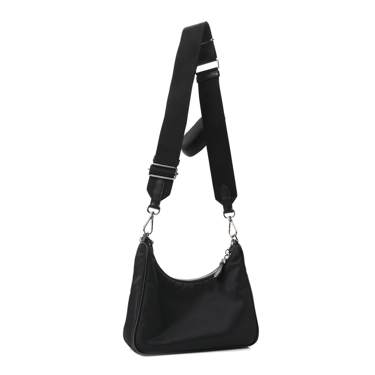 Prada Nylon Re-Edition 2005 Shoulder Bag Black 3 of 10