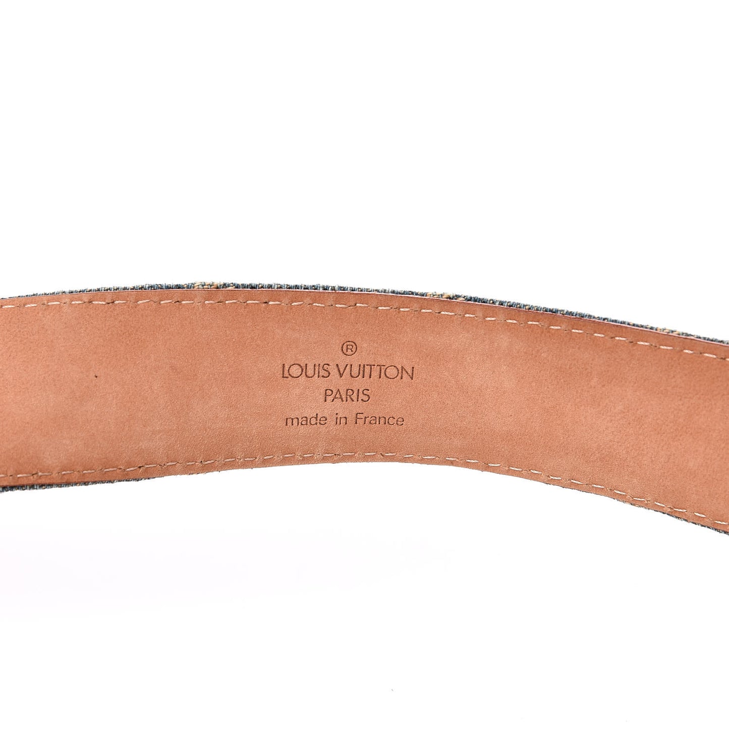 Monogram Denim Belt 80 32 Blue
