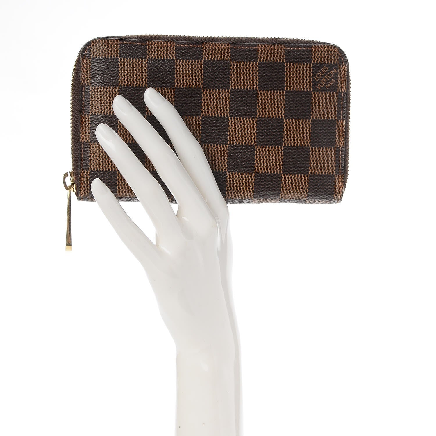 Louis Vuitton Damier Ebene Zippy Compact Wallet 2 of 8
