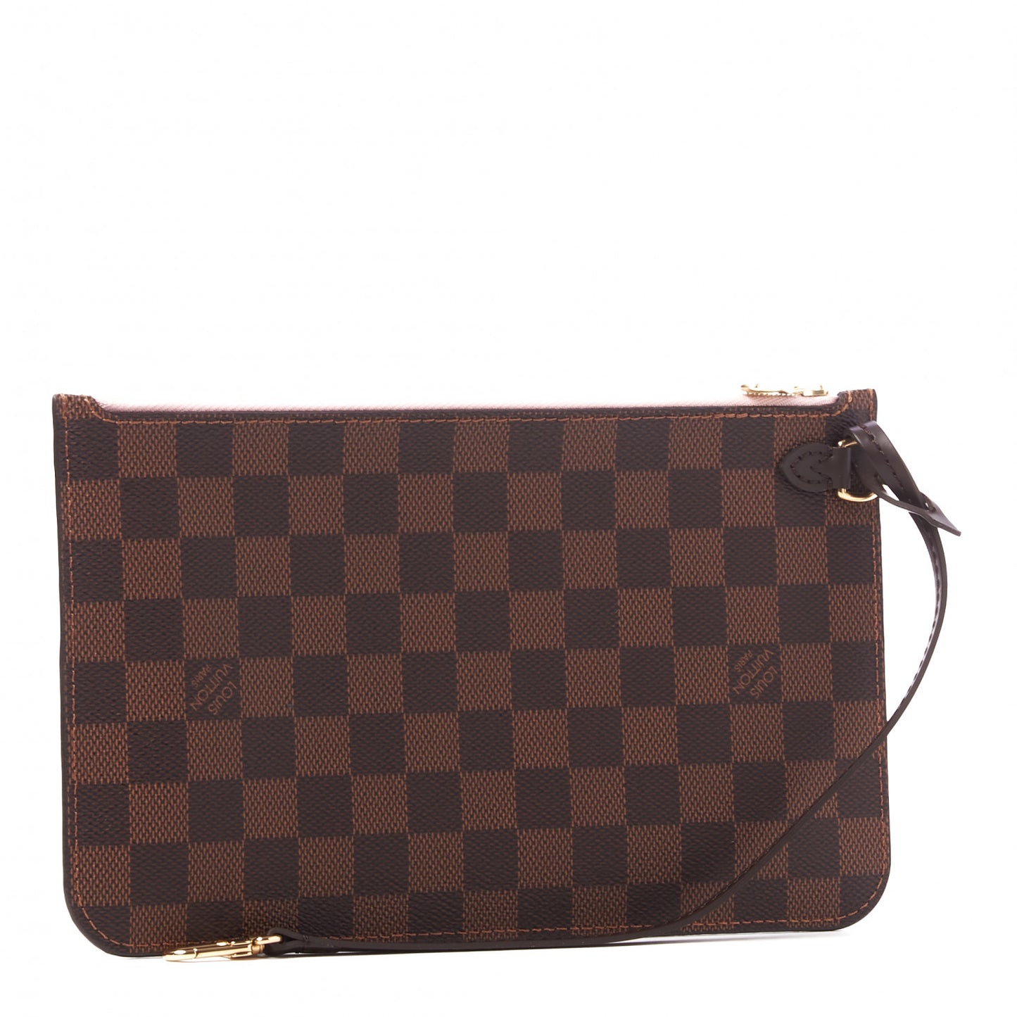 Damier Ebene Neverfull MM GM Pochette Rose Ballerine