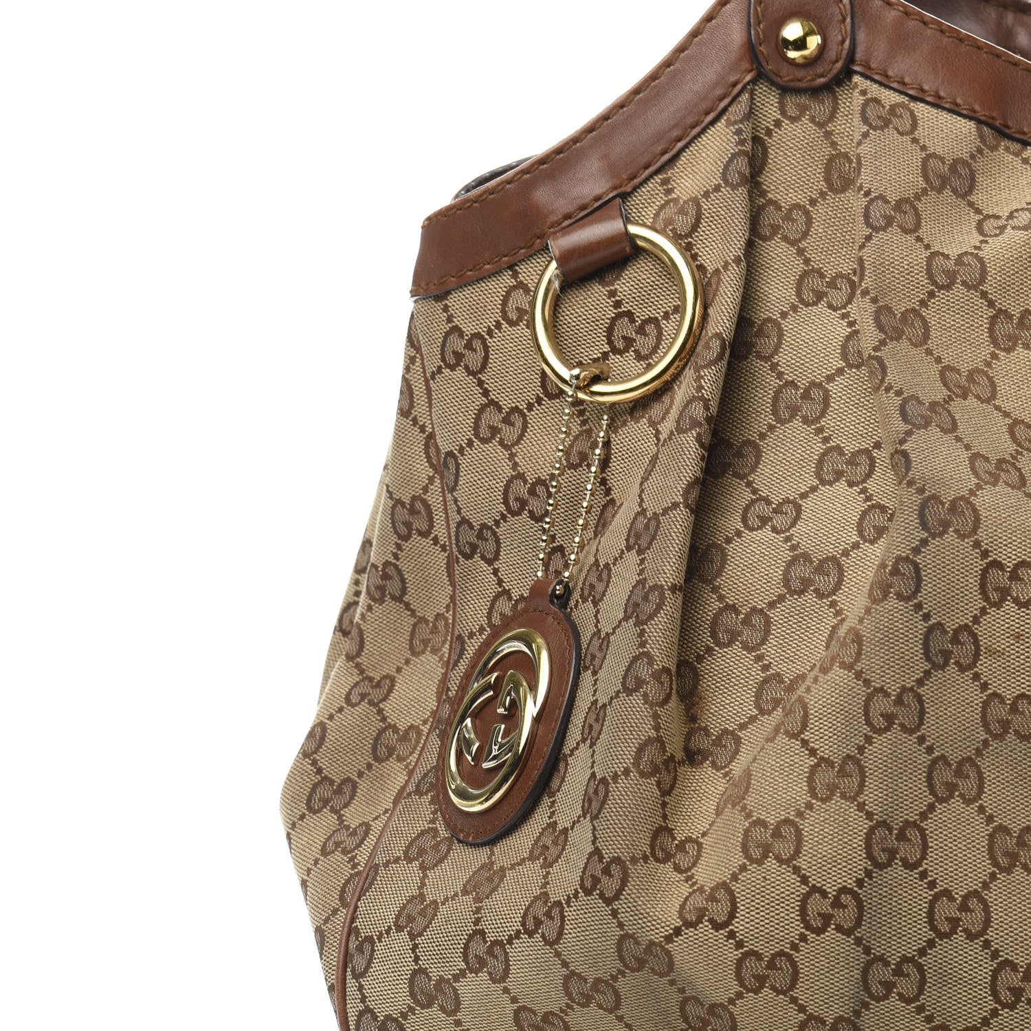 Gucci Monogram Large Sukey Tote Dark Brown 17 of 17