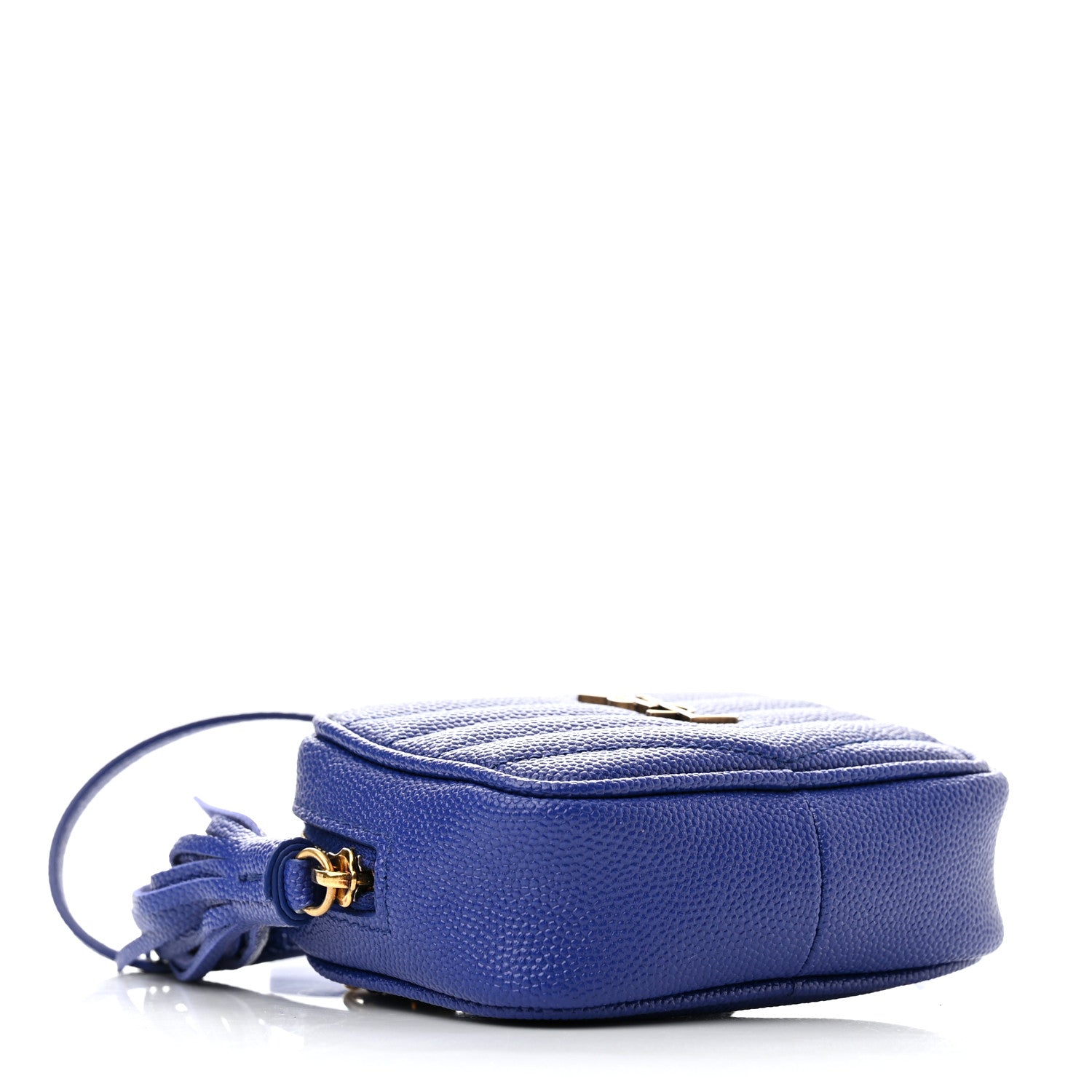Saint Laurent Grain De Poudre Matelasse Monogram Baby Lou Camera Bag Sapphire Blue 4 of 10