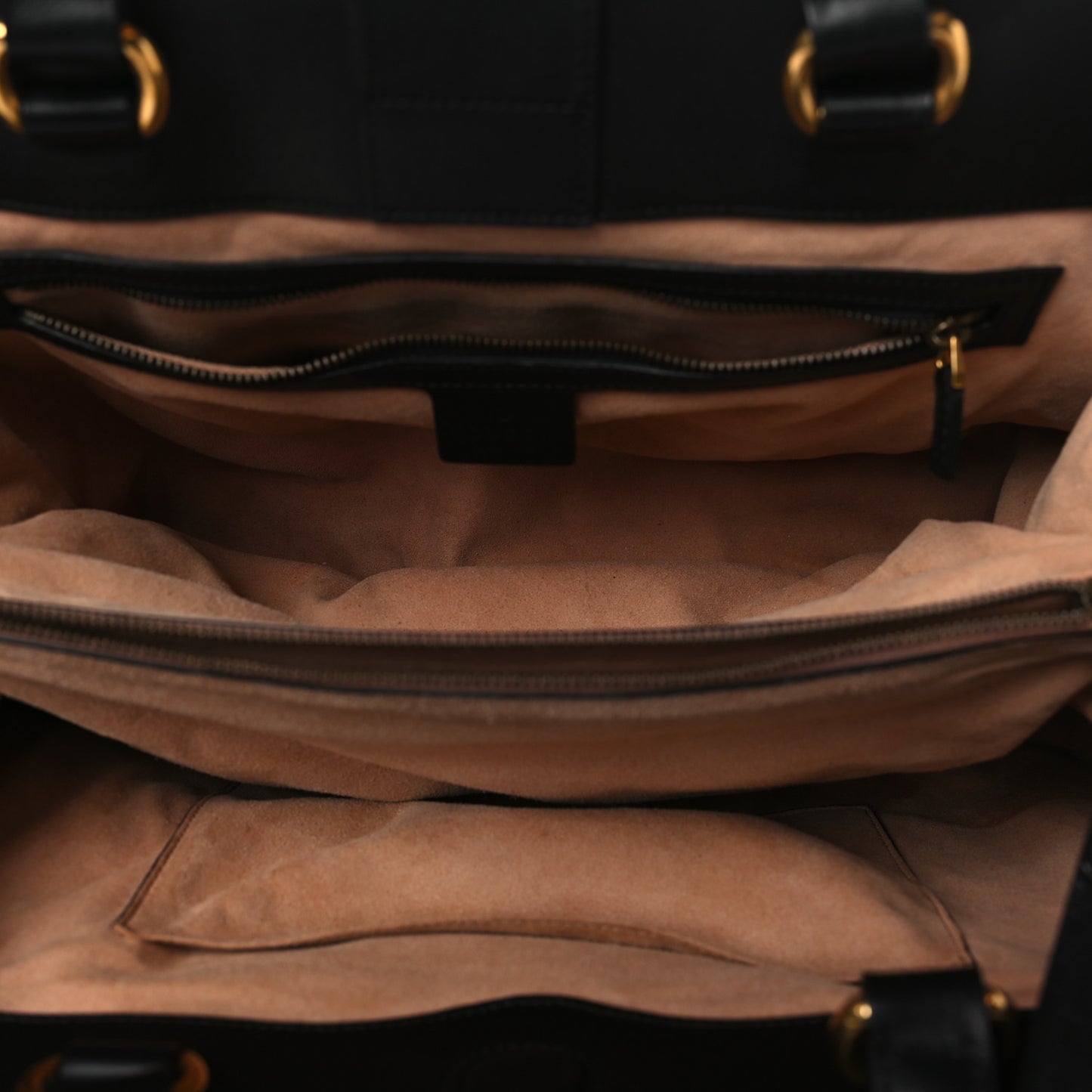 Calfskin Matelasse Medium GG Marmont Tote Black