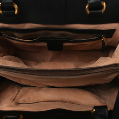 Gucci Calfskin Matelasse Medium GG Marmont Tote Black 5 of 9