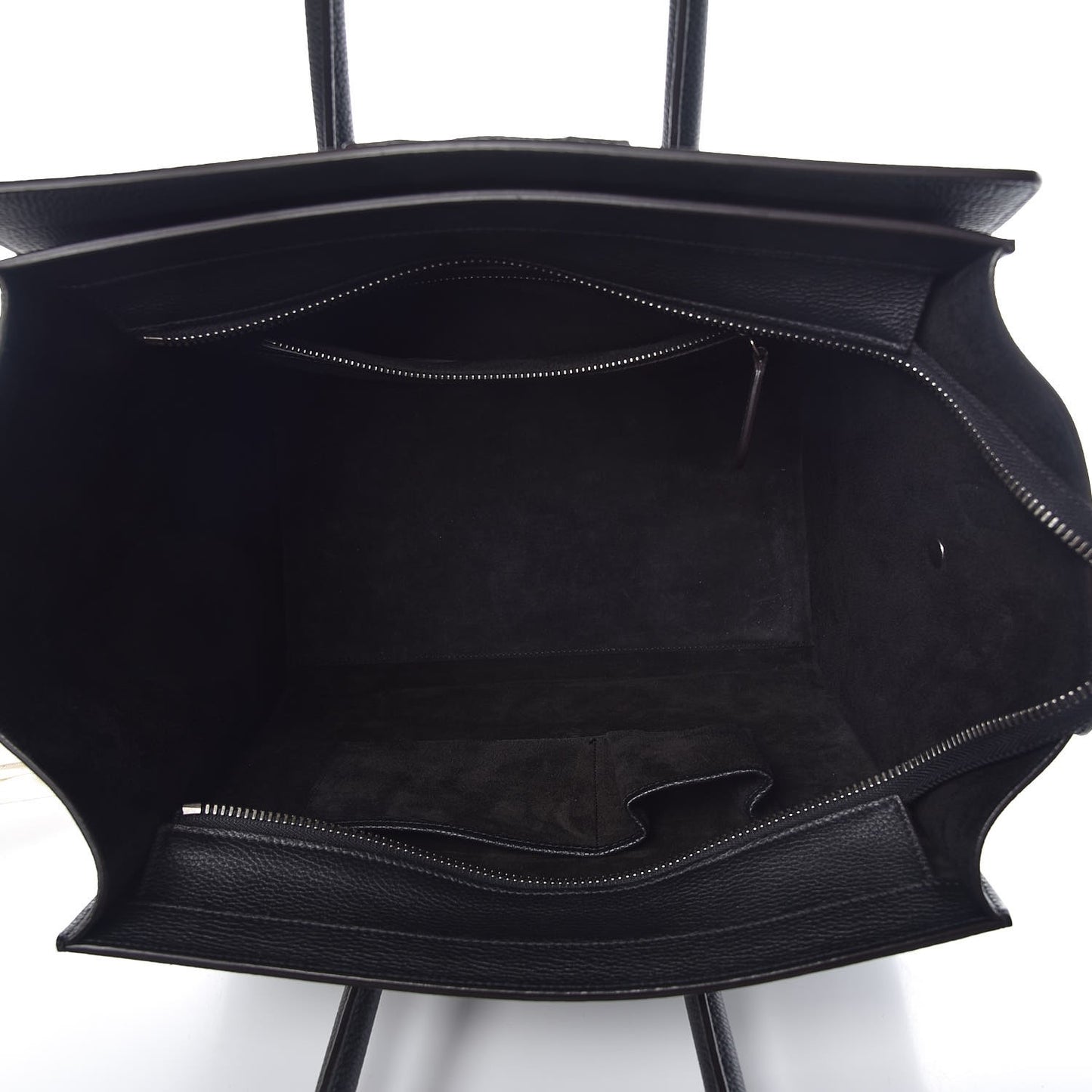 Drummed Calfskin Mini Luggage Black