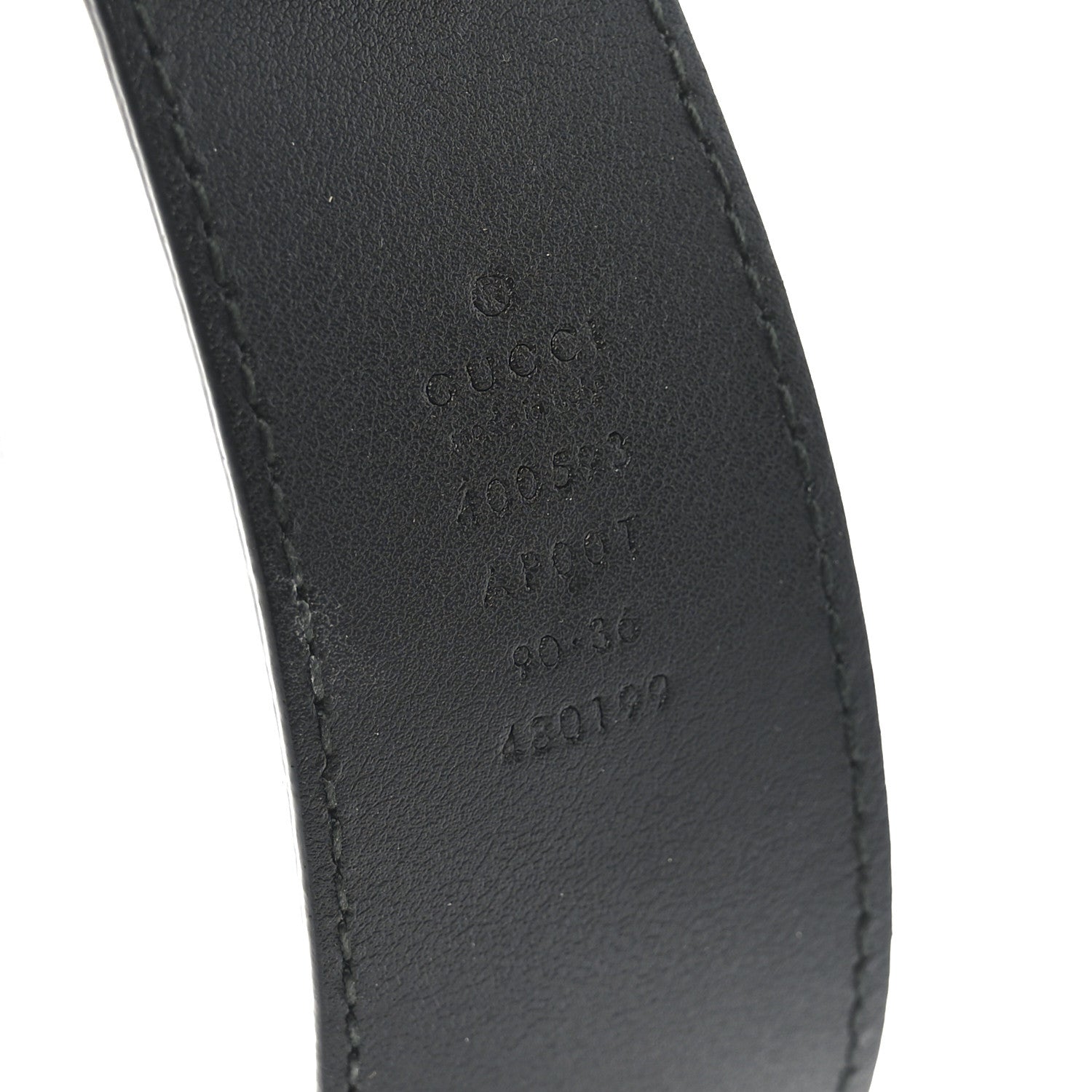 Gucci Calfskin Double G 40mm Belt 90 36 Black 3 of 5