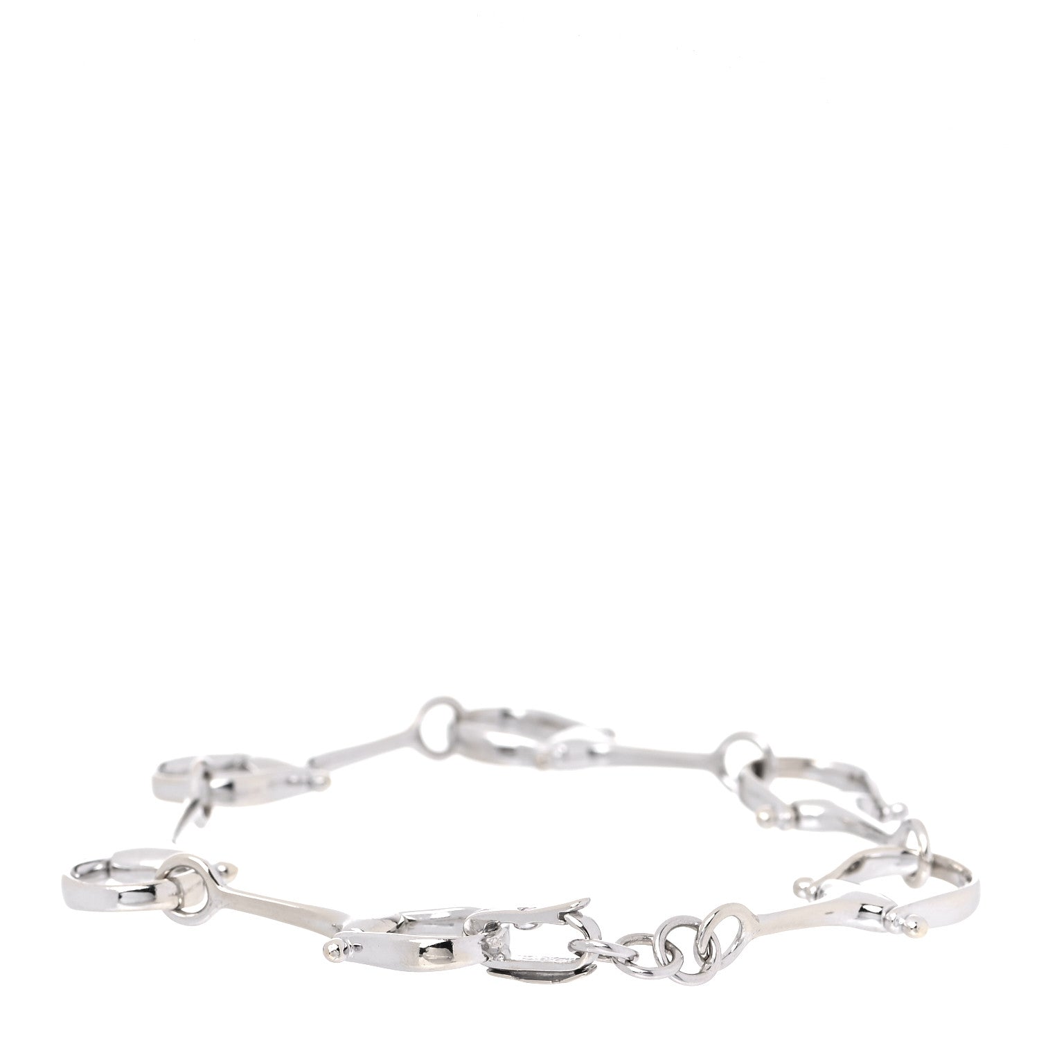 Roberto Coin 18K White Gold Horsebit Bracelet 3 of 5