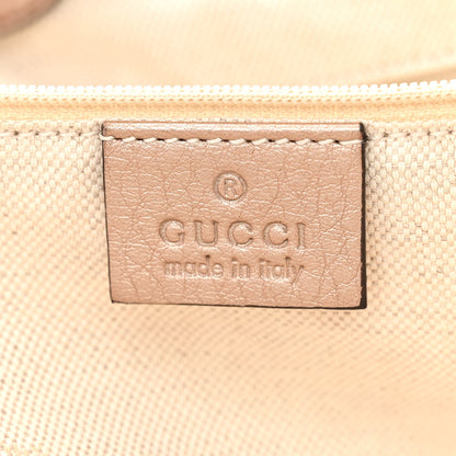 Gucci Metallic Cellarius Calfskin Large Sukey Tote Winter Rose 6 of 12