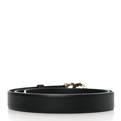 Chanel Calfskin Crystal CC Belt 95 38 Black 3 of 8