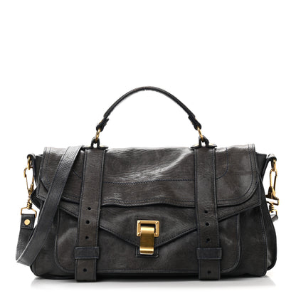 Proenza Schouler Lambskin Medium PS1 Satchel Midnight 1 of 18