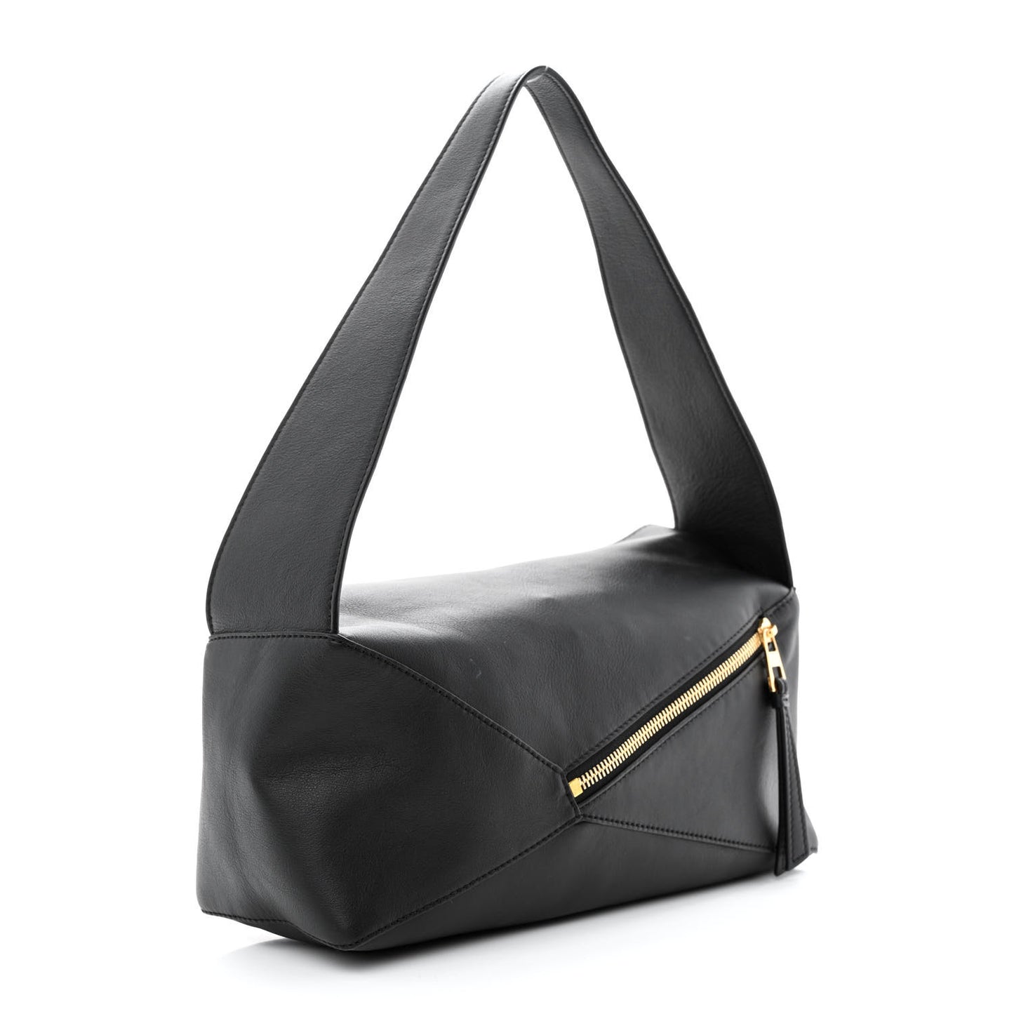 Calfskin Puzzle Hobo Black