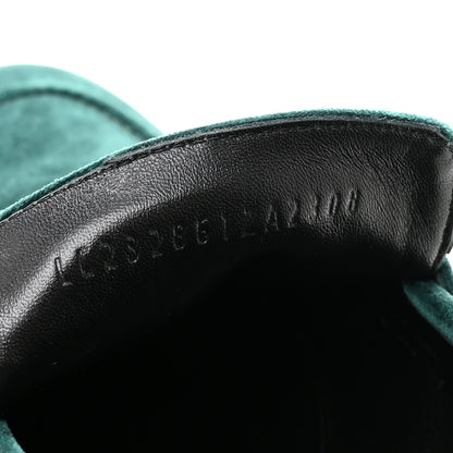 Hermes Velvet Mens Paris Loafers 43.5 Vert Fonce 9 of 10