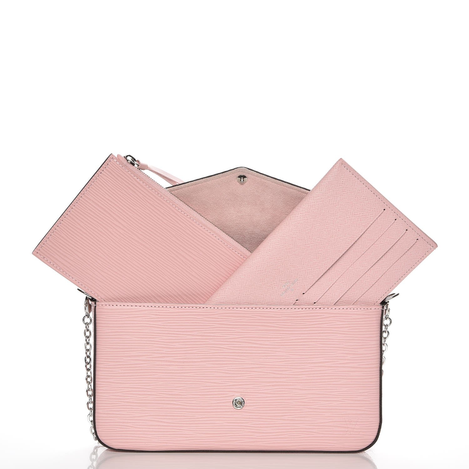 Louis Vuitton Epi Pochette Felicie Rose Ballerine 5 of 10