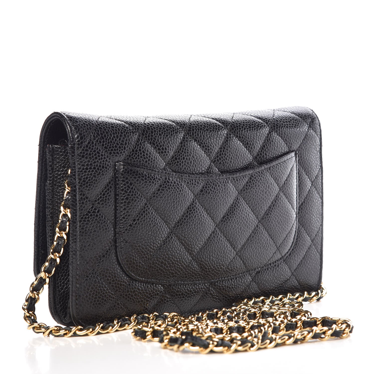 Chanel Caviar Quilted Wallet On Chain WOC Black 3 of 15