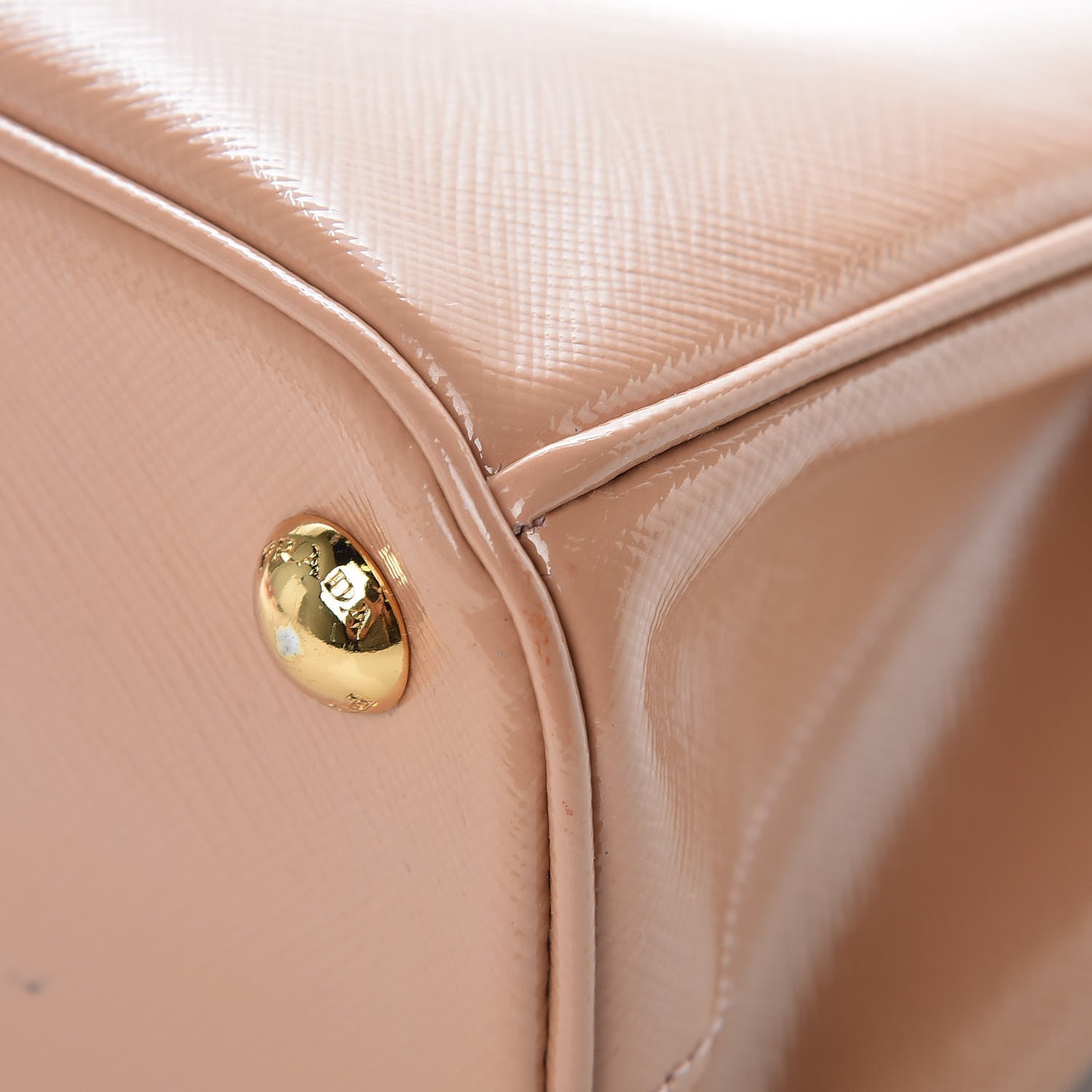 Prada Saffiano Vernice Mini Galleria Double Zip Tote Orchidea 8 of 11