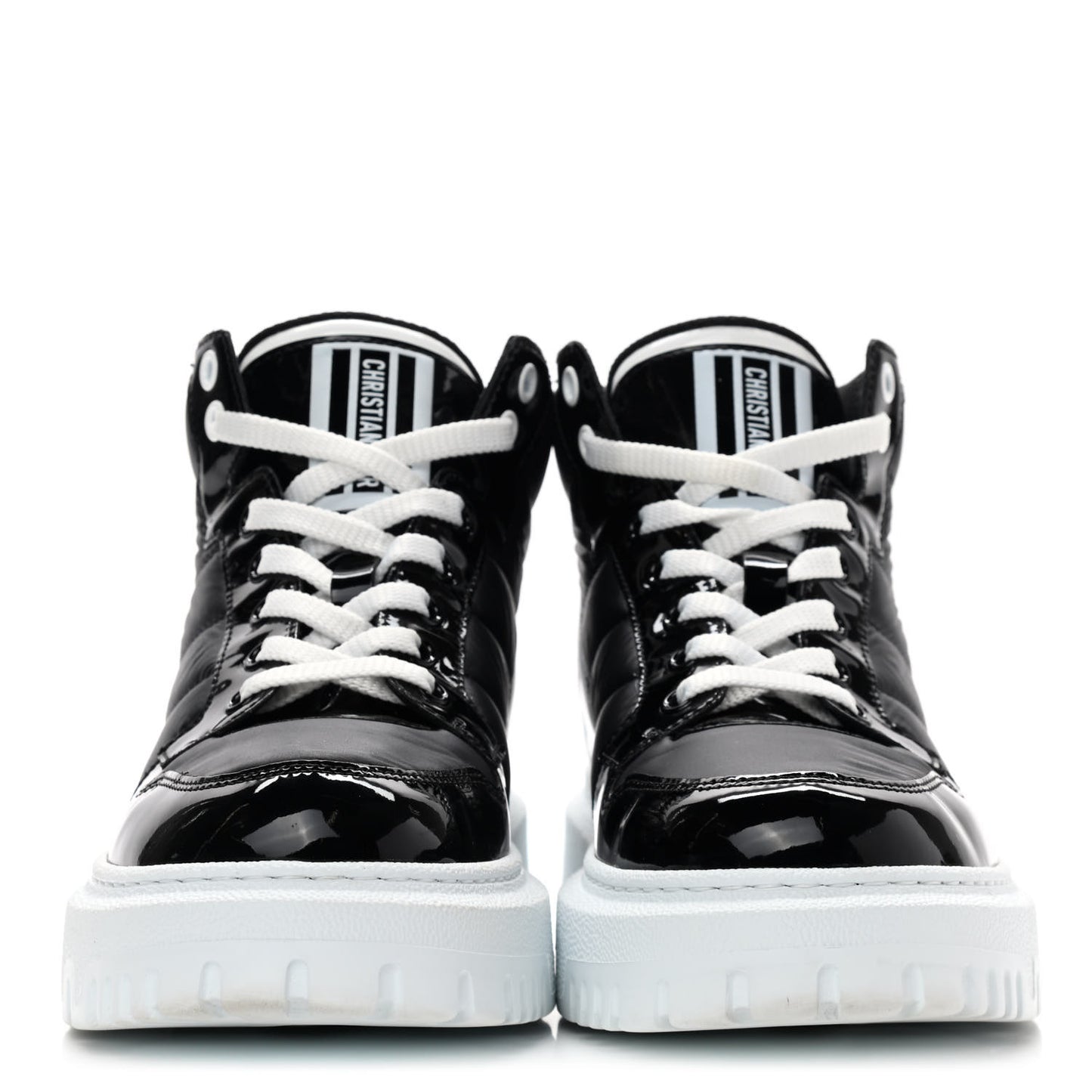 Nylon Fabric Womens D-Player High Top Sneakers 37 Black