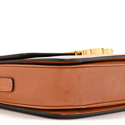 Celine Calfskin Triomphe Canvas Teen Triomphe Bag Tan 10 of 13