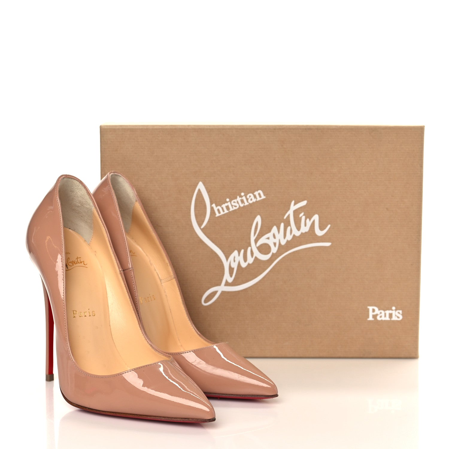Christian Louboutin Patent So Kate 120 Pumps 37 Nude 10 of 10