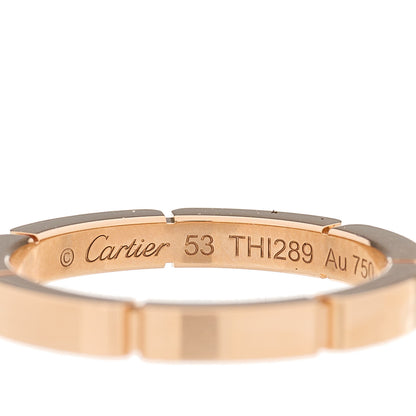 Cartier 18K Pink Gold Diamond Maillon Panthere Half Diamond Wedding Band Ring 53 6.5 4 of 6